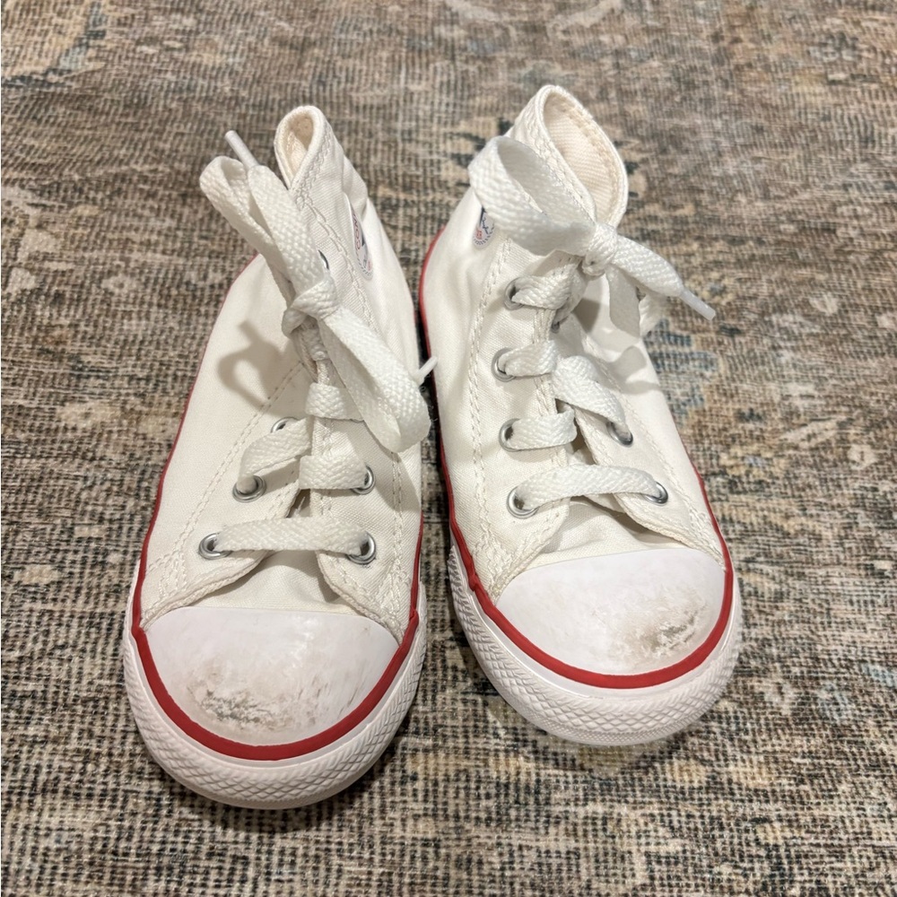 Converse White High-Top Sneakers